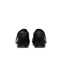 Nike Phantom 6 Low Pro Gazon Naturel Artificiel Chaussures de Foot (MG) Noir Vert Vif