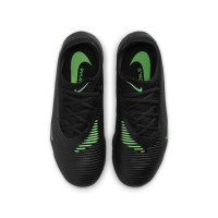 Nike Phantom 6 Low Pro Gazon Naturel Artificiel Chaussures de Foot (MG) Noir Vert Vif
