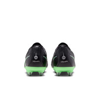 Nike Tiempo Maestro Academy Crampons Vissés Chaussures de Foot (SG) Anti-Clog Noir Vert Vif Gris Argenté
