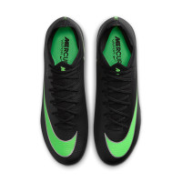 Nike Mercurial Vapor 17 Pro Gras Voetbalschoenen (FG) Zwart Felgroen Zilvergrijs