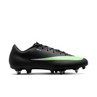 Nike Mercurial Vapor 17 Academy IJzeren-Nop Voetbalschoenen (SG) Anti-Clog Zwart Felgroen Zilvergrijs