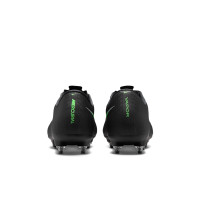 Nike Mercurial Vapor 17 Academy IJzeren-Nop Voetbalschoenen (SG) Anti-Clog Zwart Felgroen Zilvergrijs