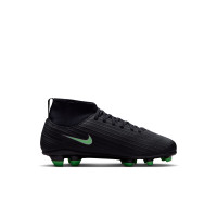 Nike Zoom Mercurial Superfly 11 Club Gazon Naturel Artificiel Chaussures de Foot (MG) Enfants Tout-Petits Noir Vert Vif Gris Arg