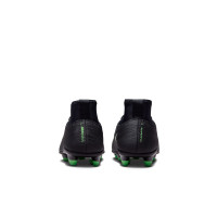 Nike Zoom Mercurial Superfly 11 Club Gazon Naturel Artificiel Chaussures de Foot (MG) Enfants Tout-Petits Noir Vert Vif Gris Arg