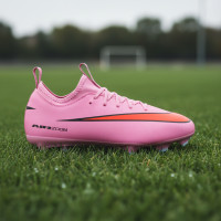 Nike Zoom Mercurial Vapor 16 Academy Gras / Kunstgras Voetbalschoenen (MG) Kids Roze Felrood Lichtblauw