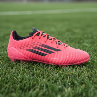 adidas F50 League Gras / Kunstgras Voetbalschoenen (MG) Felrood Zwart Zilver