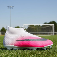 Nike Zoom Mercurial Superfly 11 Academy Gazon Naturel Artificiel Chaussures de Foot (MG) Enfants Rose Vif Blanc Noir