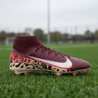 Nike Zoom Mercurial Superfly 10 Academy Gras / Kunstgras Voetbalschoenen (MG) Bordeauxrood Zilver Oranje