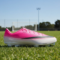 Nike Mercurial Vapor 17 Academy Gras / Kunstgras Voetbalschoenen (MG) Felroze Wit Zwart