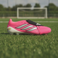 adidas Predator Pro FT Gazon Naturel Chaussures de Foot (FG) Rose Vif Gris Argenté Noir Doré