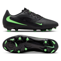 Nike Phantom 6 Low Academy Gras / Kunstgras Voetbalschoenen (MG) Zwart Felgroen