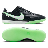 Nike Tiempo Streetgato Straatvoetbalschoenen Zwart Wit Felgroen