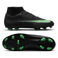 Nike Mercurial Superfly 11 Club Gras / Kunstgras Voetbalschoenen (MG) Zwart Felgroen Zilvergrijs