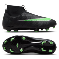 Nike Zoom Mercurial Superfly 11 Academy Gazon Naturel Artificiel Chaussures de Foot (MG) Enfants Noir Vert Vif Gris Argenté