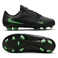 Nike Phantom 6 Low Club Gazon Naturel Artificiel Chaussures de Foot (MG) Tout-Petits Noir Vert Vif