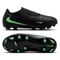 Nike Phantom 6 Low Pro Gazon Naturel Artificiel Chaussures de Foot (MG) Noir Vert Vif