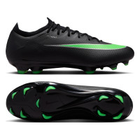 Nike Mercurial Vapor 17 Pro Gras Voetbalschoenen (FG) Zwart Felgroen Zilvergrijs