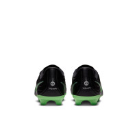 Nike Tiempo Maestro Academy Gazon Naturel Artificiel Chaussures de Foot (MG) Enfants Noir Vert Vif Gris Argenté