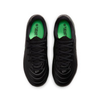 Nike Tiempo Maestro Academy Gazon Naturel Artificiel Chaussures de Foot (MG) Enfants Noir Vert Vif Gris Argenté