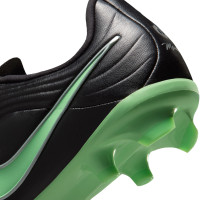 Nike Tiempo Maestro Academy Gazon Naturel Artificiel Chaussures de Foot (MG) Enfants Noir Vert Vif Gris Argenté