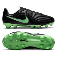Nike Tiempo Maestro Academy Gazon Naturel Artificiel Chaussures de Foot (MG) Enfants Noir Vert Vif Gris Argenté