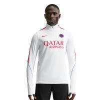 Survêtement Nike Paris Saint-Germain Strike 1/4-Zip 2026-2027 blanc bleu foncé rouge