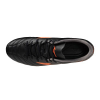 Mizuno Monarcida Neo III Select Gazon Naturel Chaussures de Foot (FG) Noir Lava Orange
