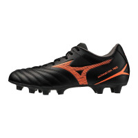 Mizuno Monarcida Neo III Select Gazon Naturel Chaussures de Foot (FG) Noir Lava Orange