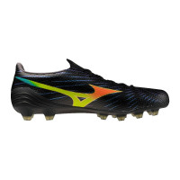 Mizuno Alpha III Japan Gras Voetbalschoenen (FG) Zwart Lava Oranje