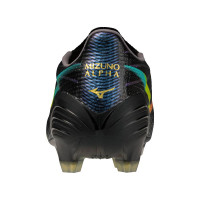 Mizuno Alpha III Japan Gras Voetbalschoenen (FG) Zwart Lava Oranje