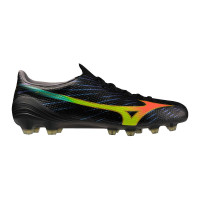 Mizuno Alpha III Elite Gras Voetbalschoenen (FG) Zwart Lava Oranje