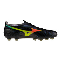 Mizuno Alpha III Elite Gras Voetbalschoenen (FG) Zwart Lava Oranje