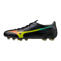 Mizuno Alpha III Elite Gras Voetbalschoenen (FG) Zwart Lava Oranje