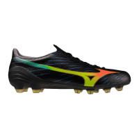 Mizuno Alpha III Pro Gras Voetbalschoenen (FG) Zwart Lava Oranje