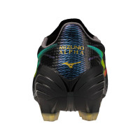 Mizuno Alpha III Pro Gras Voetbalschoenen (FG) Zwart Lava Oranje