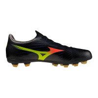 Mizuno Alpha III Select Gazon Naturel Chaussures de Foot (FG) Noir Lava Orange
