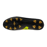 Mizuno Alpha III Select Gazon Naturel Chaussures de Foot (FG) Noir Lava Orange