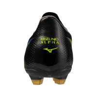 Mizuno Alpha III Select Gazon Naturel Chaussures de Foot (FG) Noir Lava Orange