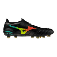 Mizuno Morelia Neo V Beta Japan Gras Voetbalschoenen (FG) Zwart Lava Oranje