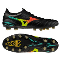 Mizuno Morelia Neo V Beta Japan Gras Voetbalschoenen (FG) Zwart Lava Oranje