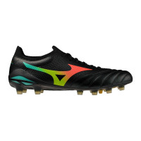 Mizuno Morelia Neo V Beta Elite Gras Voetbalschoenen (FG) Zwart Lava Oranje