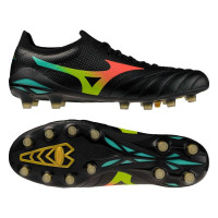 Mizuno Morelia Neo V Beta Elite Gras Voetbalschoenen (FG) Zwart Lava Oranje