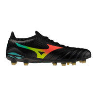 Mizuno Morelia Neo V Beta Pro Gras Voetbalschoenen (FG) Zwart Lava Oranje