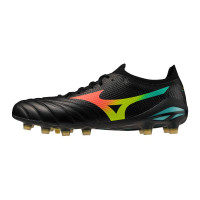 Mizuno Morelia Neo V Beta Pro Gras Voetbalschoenen (FG) Zwart Lava Oranje