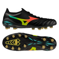 Mizuno Morelia Neo V Beta Pro Gras Voetbalschoenen (FG) Zwart Lava Oranje