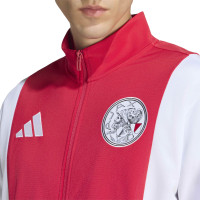 Veste d'entraînement adidas Ajax Anthem 2026-2027 rouge et blanc