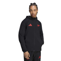Veste d'entraînement adidas Arsenal Tiro Travel 2026-2027 noir rouge