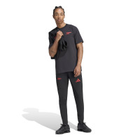 adidas Arsenal Tiro Travel Trainingsbroek 2026-2027 Zwart Rood