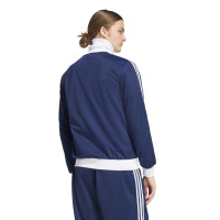 Veste d'entraînement adidas Classic bleu foncé et blanc