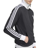 Veste d'entraînement adidas Classic noire et blanche